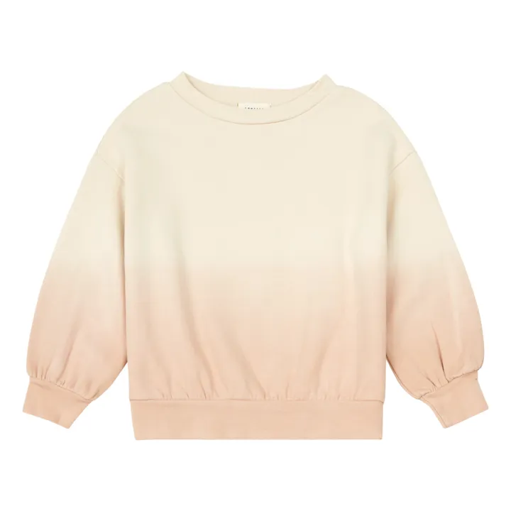 Organic Cotton Tie-Dye Sweatshirt | Pale pink- Product image n°0