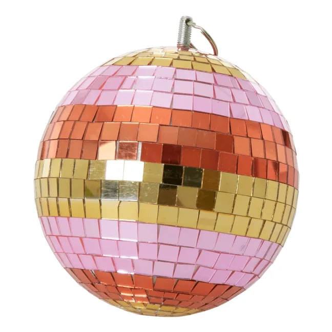 Boule décorative disco | Rose