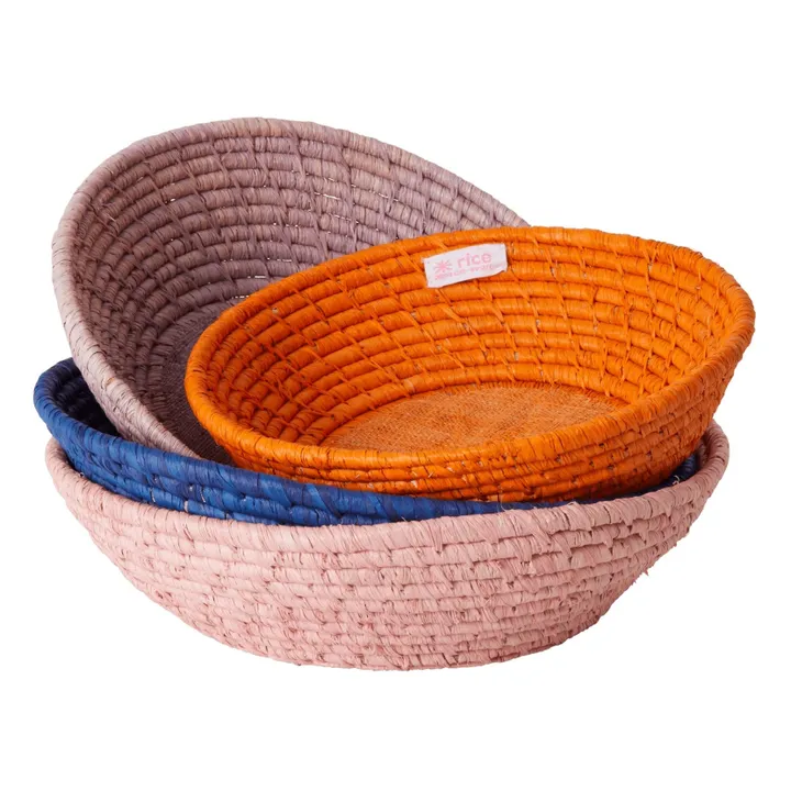 Round Raffia Baskets - Set of 4- Product image n°0