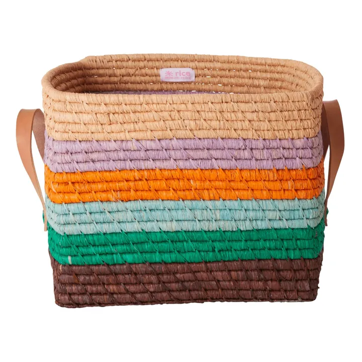Multicoloured Stripe Storage Basket- Product image n°0