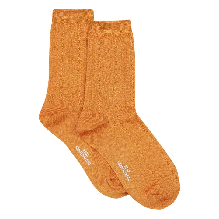 Drake Glitter Socks | Orange- Product image n°0