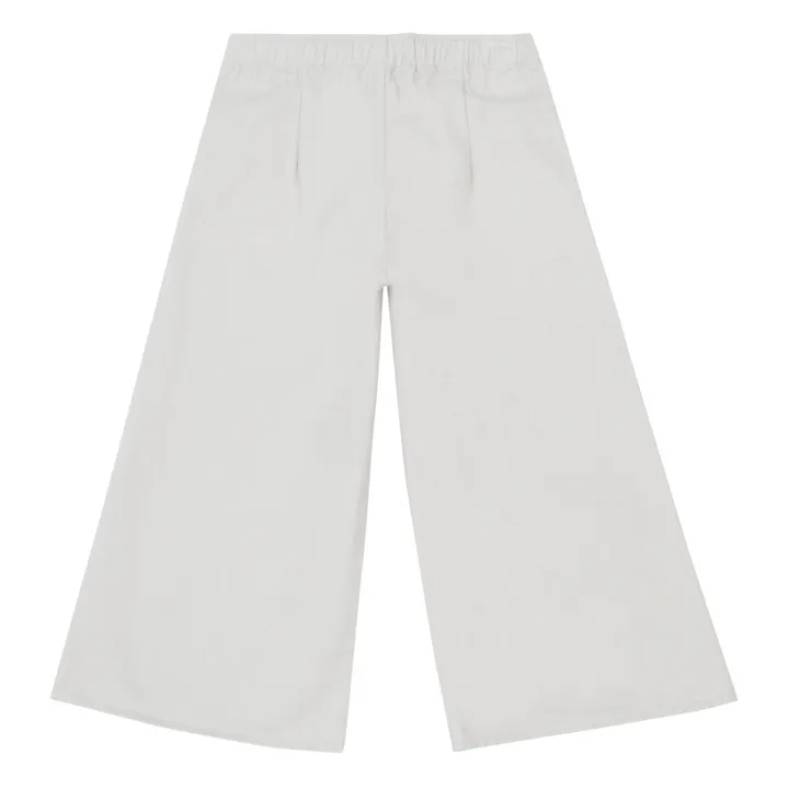 Wide-Leg Trousers | White- Product image n°2