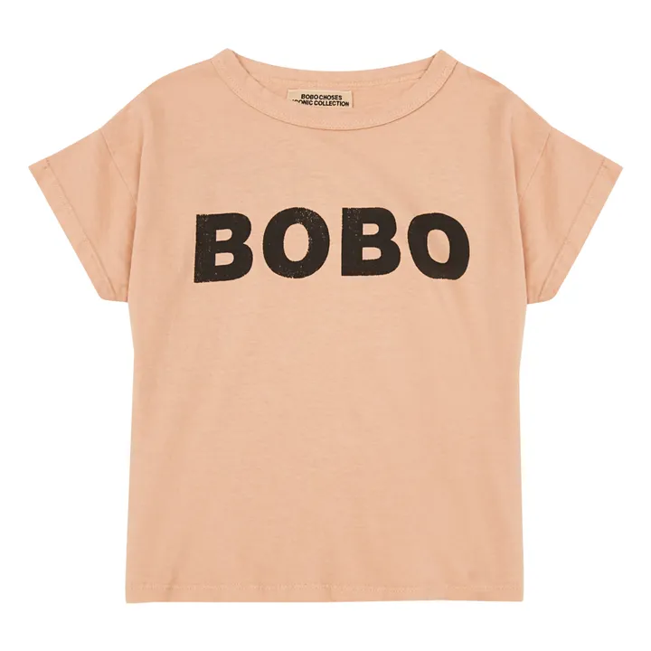 T-Shirt Bio-Baumwolle - Kollektion Iconic  | Apricot- Produktbild Nr. 0