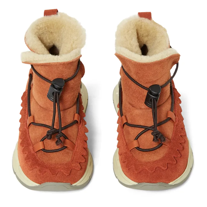 Zapatillas altas forradas | Albaricoque- Imagen del producto n°3
