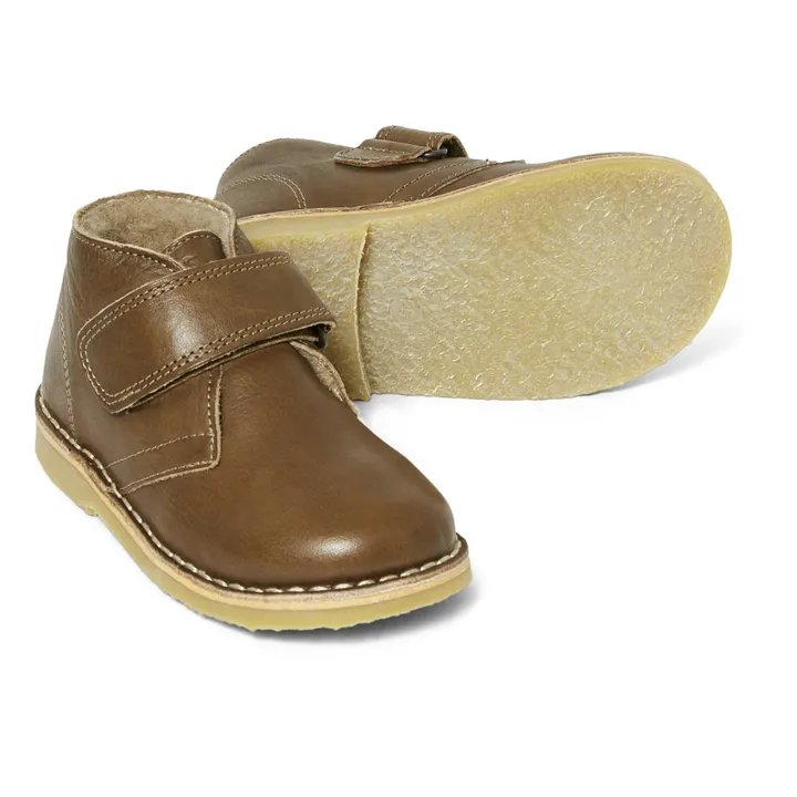 Hochgeschnittene, gefütterte Schuhe mit Klettverschluss Desert | Grünolive- Produktbild Nr. 2