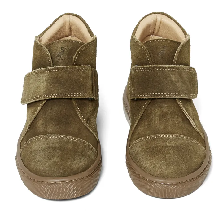 Hochgeschnittene Schuhe mit Klettverschluss Kicks | Khaki- Produktbild Nr. 3