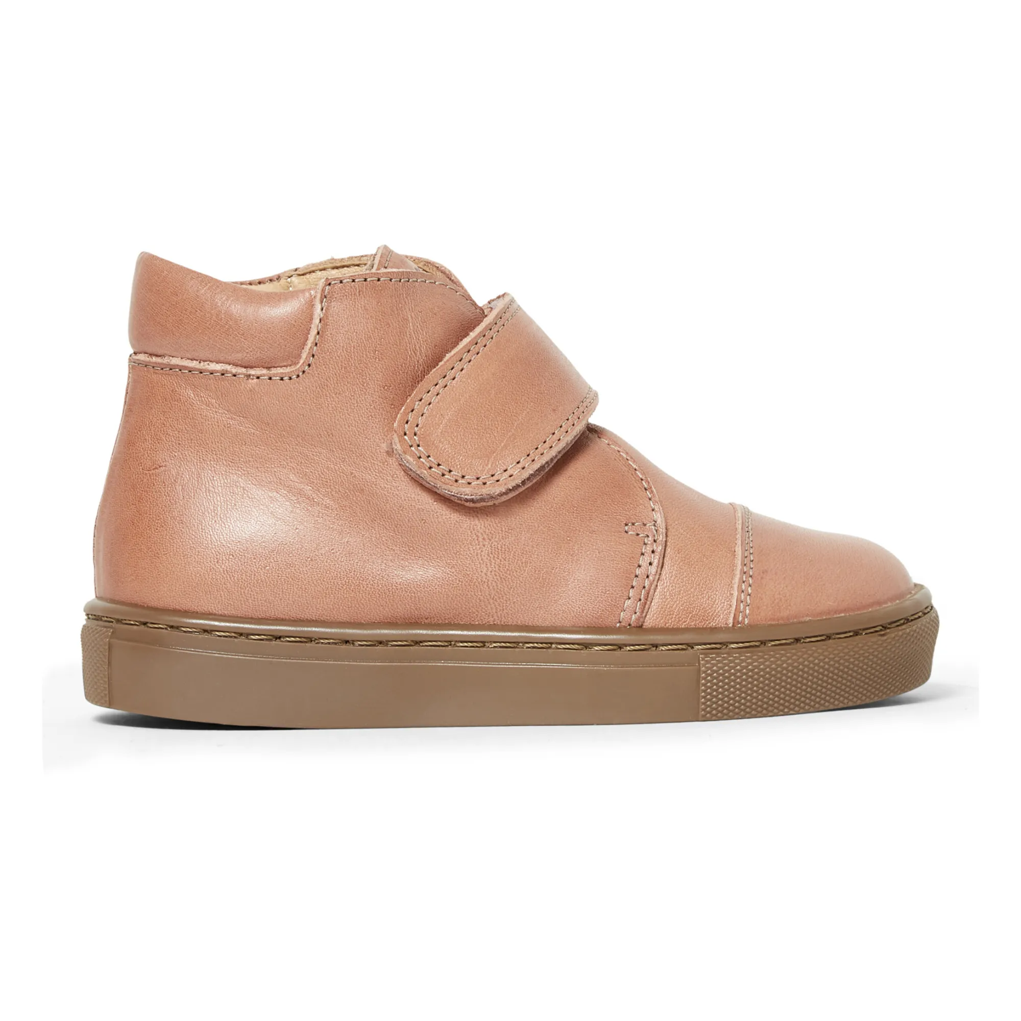 Petit Nord Dusty Pink Kicks Velcro Shoes