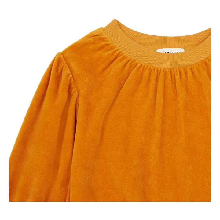 Organic Cotton Velvet Sweatshirt | Orange- Product image n°1