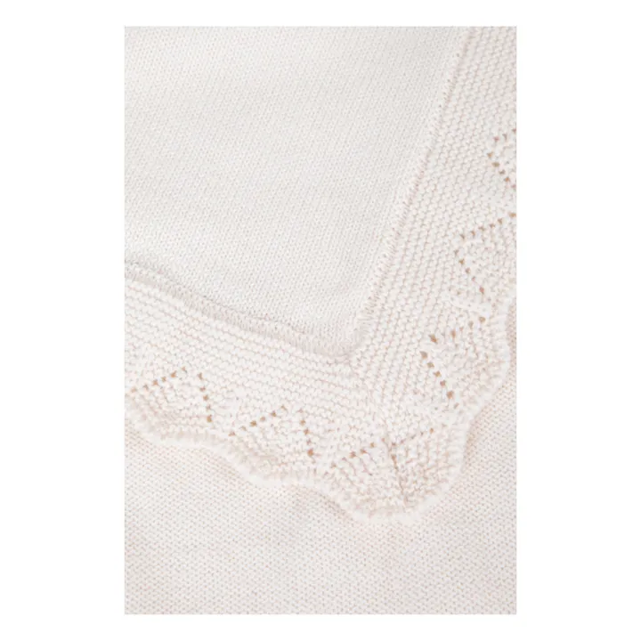 Merino Wool Throw | Blanc/Écru- Product image n°2