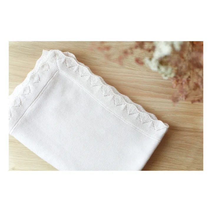 Merino Wool Throw | Blanc/Écru- Product image n°3