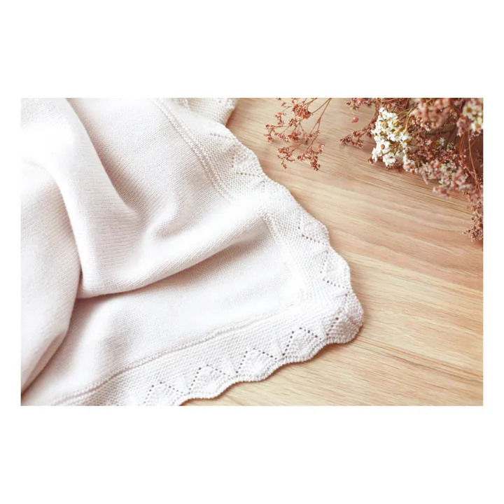 Merino Wool Throw | Blanc/Écru- Product image n°4