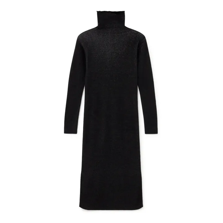 Robe Chaussette Tricot | Noir- Image produit n°4