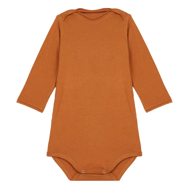 Norge Organic Cotton Babygrow | Rust- Product image n°0