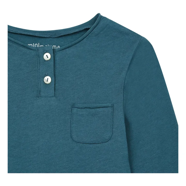 T-shirt, modello: Lund, in cotone bio | Blu- Immagine del prodotto n°1