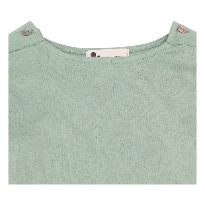 Pijama de algodón orgánico Dandy | Verde agua- Imagen del producto n°1