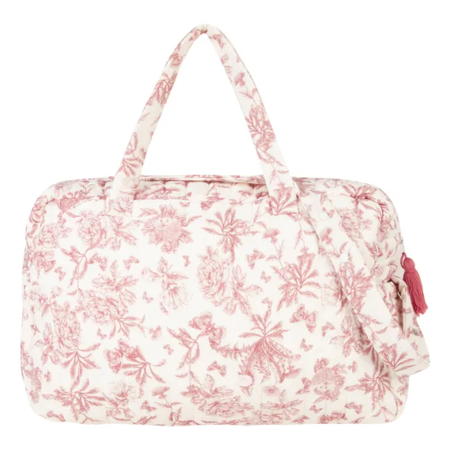 Toile de Jouy Changing Bag and Mat | Pink