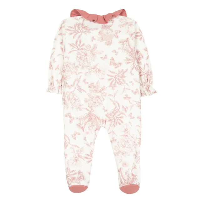 Pyjama Dors-bien Toile de Jouy | Rose pêche
