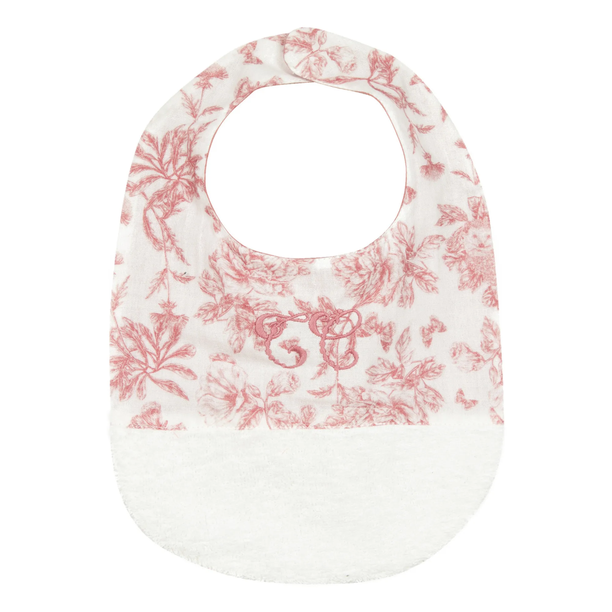 Tartine Et Chocolat Peach Toile De Jouy Bib