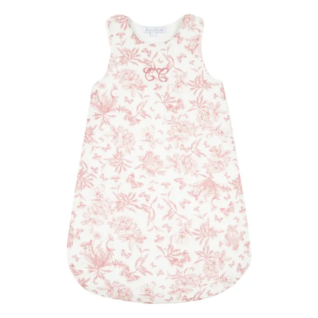Toile de Jouy Baby Sleeping Bag | Peach