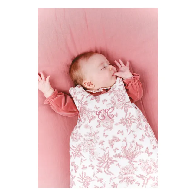 Toile de Jouy Baby Sleeping Bag | Peach