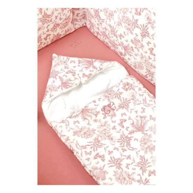 Nid d'ange Toile de Jouy | Rose pêche