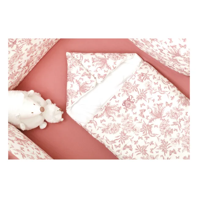 Nid d'ange Toile de Jouy | Rose pêche