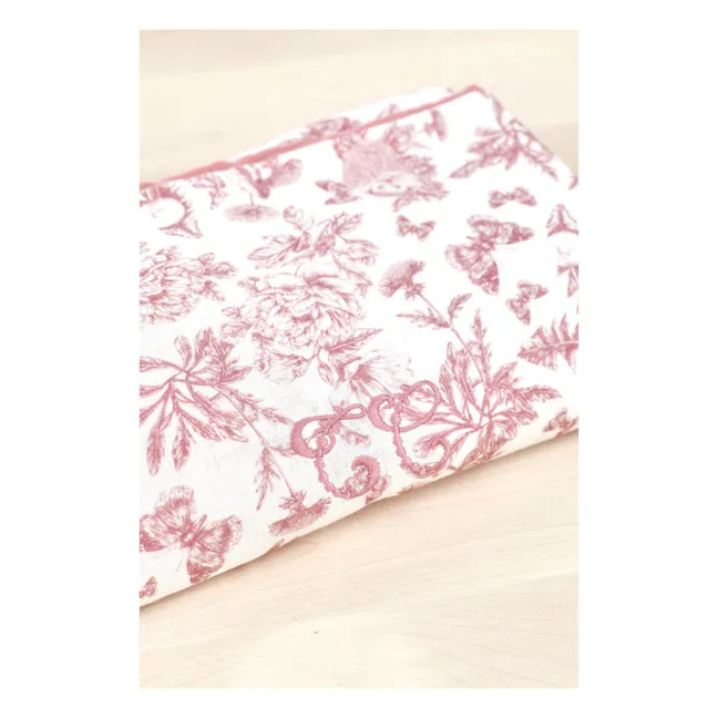 Toile de Jouy Blanket | Peach