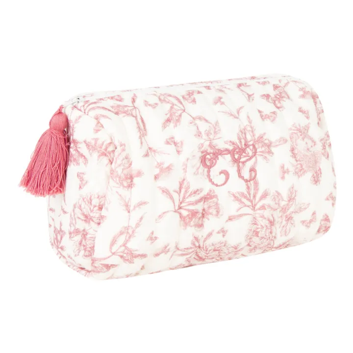 Toile de Jouy Toiletry Bag | Peach- Product image n°0