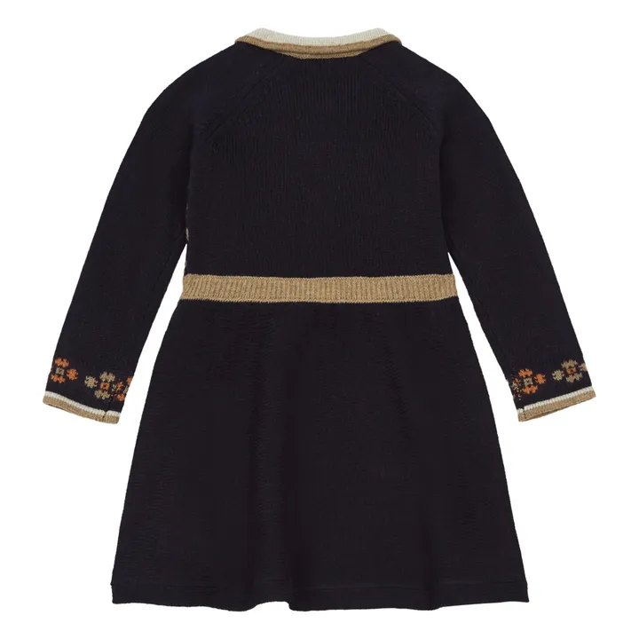 Caramel - Elara Merino Wool Dress - Midnight blue | Smallable 