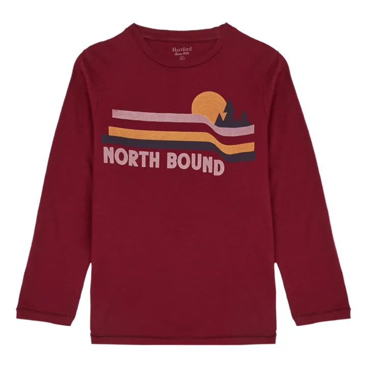 North Bound T-Shirt | Burgundy- Product image n°0