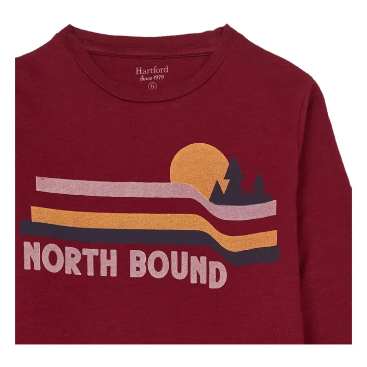 North Bound T-Shirt | Burgundy- Product image n°1