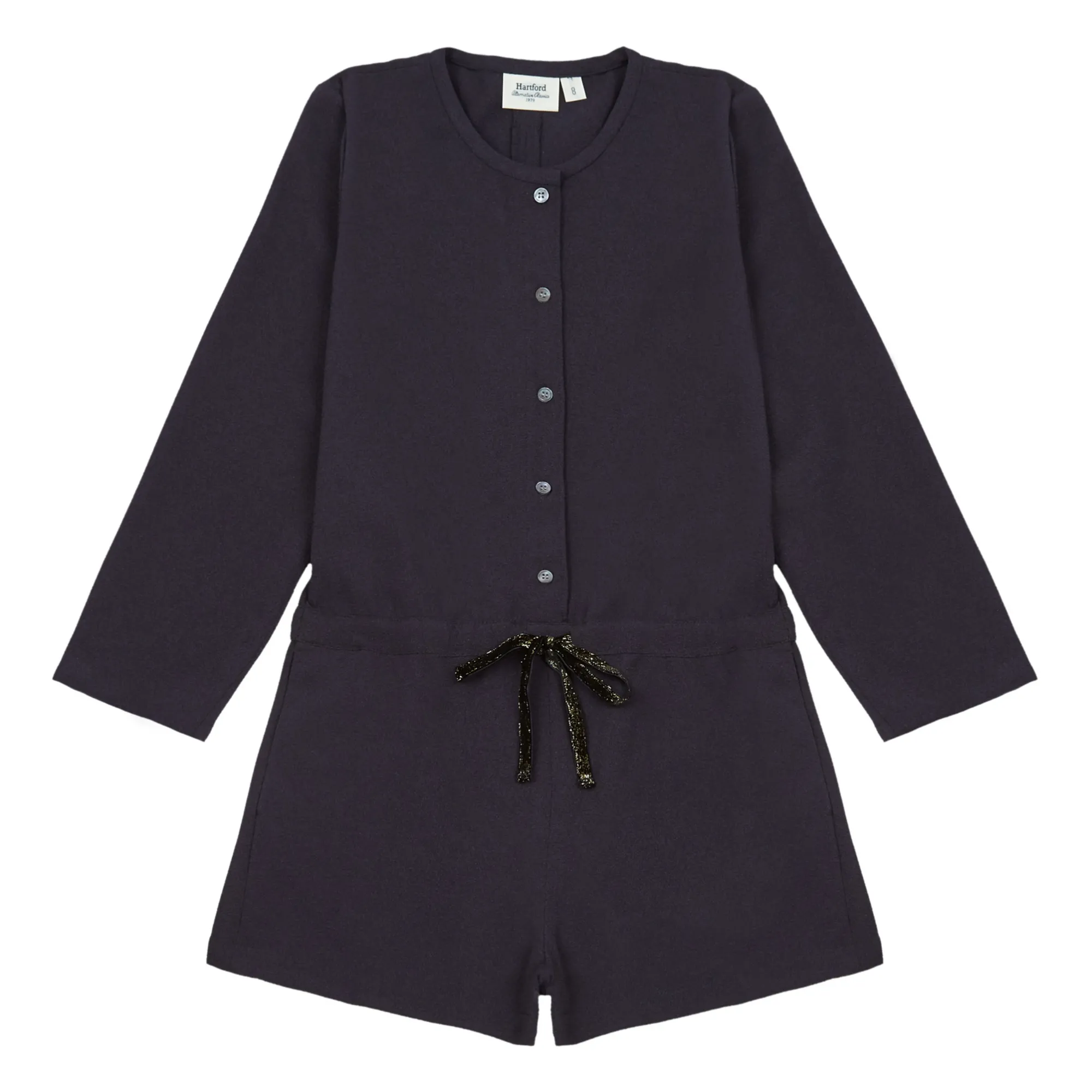 Hartford Navy Blue Saxo Crepe Playsuit