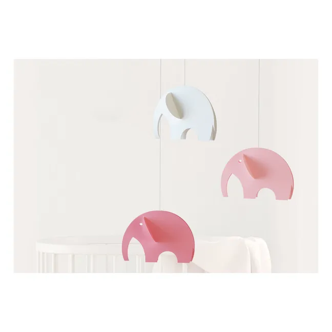 Mobile éléphants | Rose