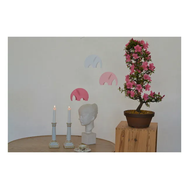 Mobile éléphants | Rose