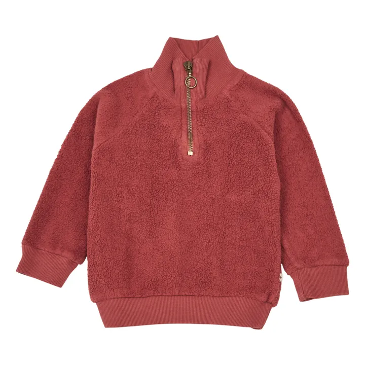 Sweatshirt Reißverschluss William | Terracotta- Produktbild Nr. 0