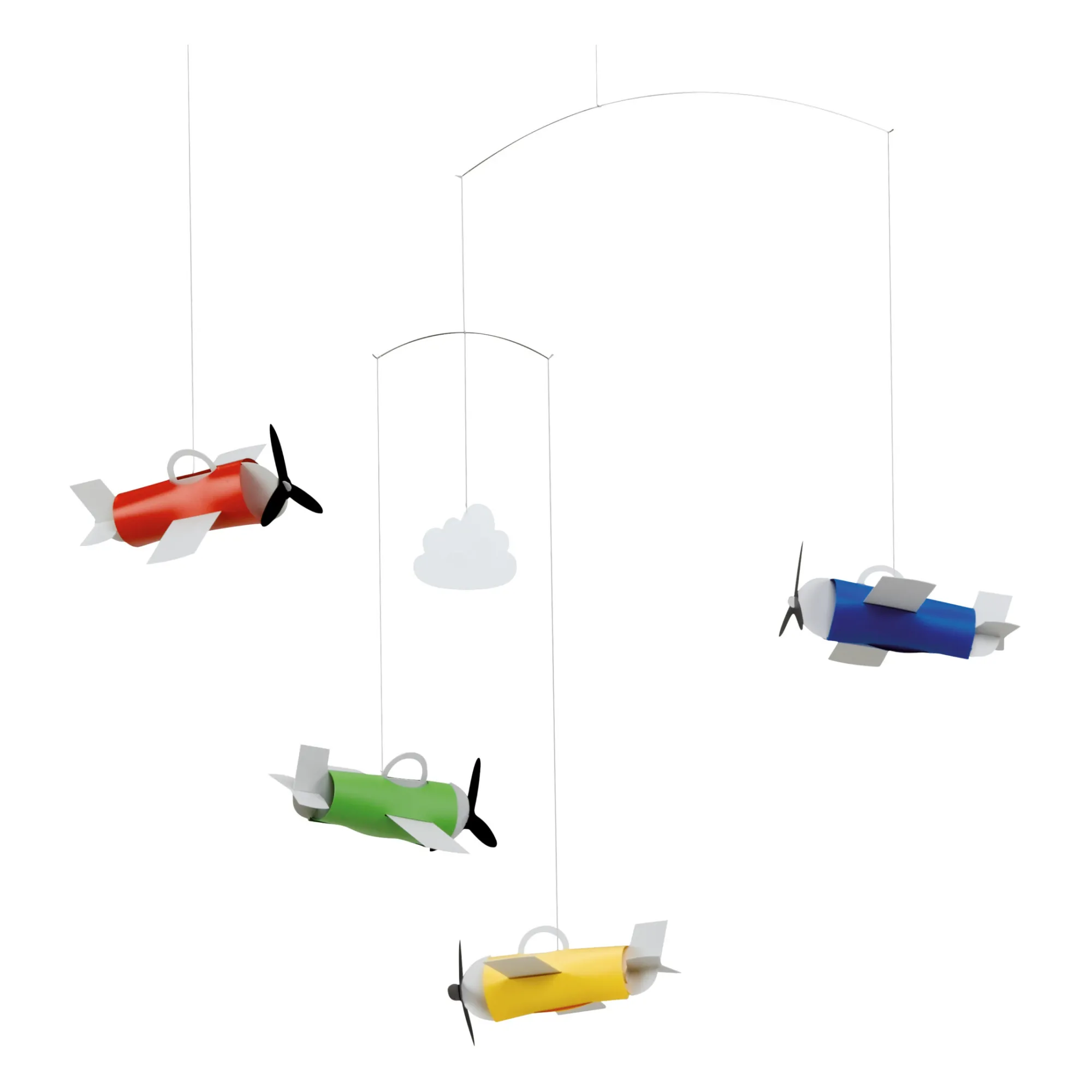 Flensted Multicoloured Aeroplane Mobile