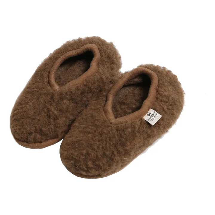 Chaussons Shearling | Chocolat- Image produit n°0