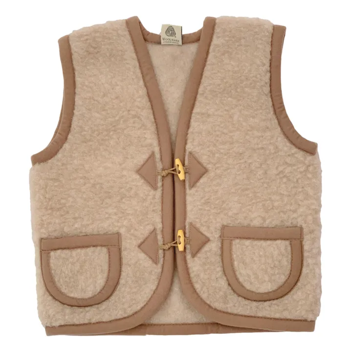 Alpen Sleeveless Gilet | Beige- Product image n°0