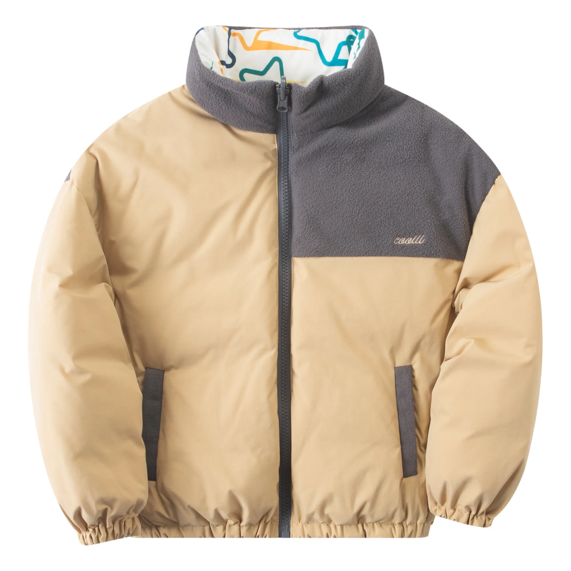 Cooiii Beige Reversible Down Jacket