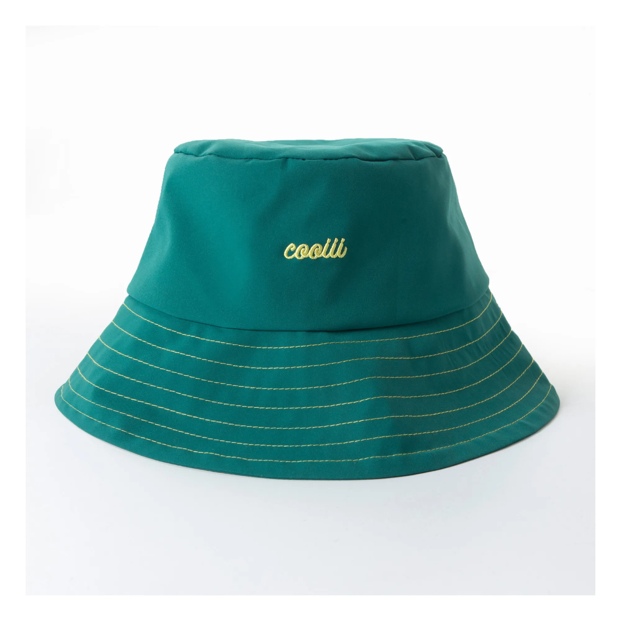 Cooiii Green Memory-Fabric Bucket Hat