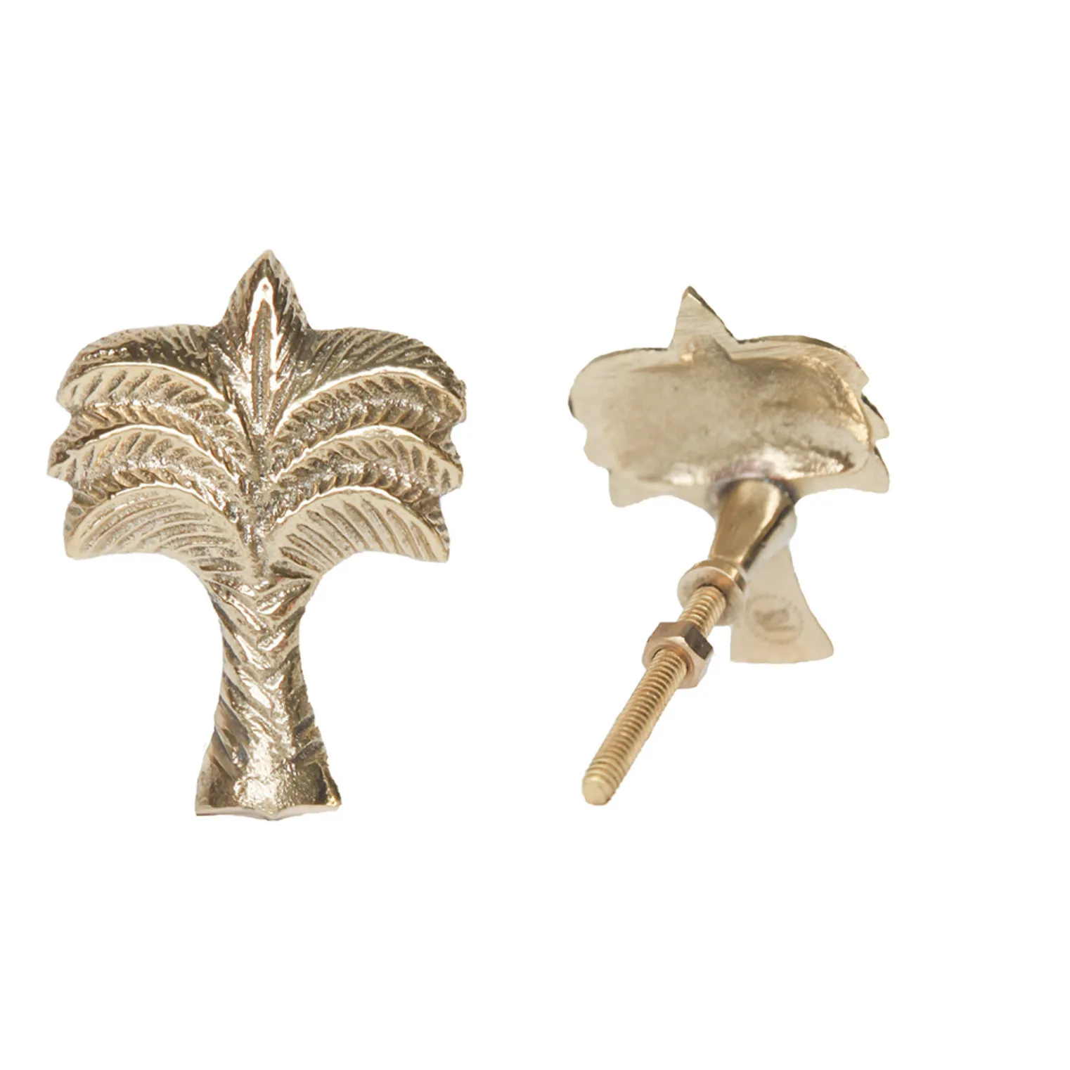 Doing Goods Gold Palm Tree Door Handle