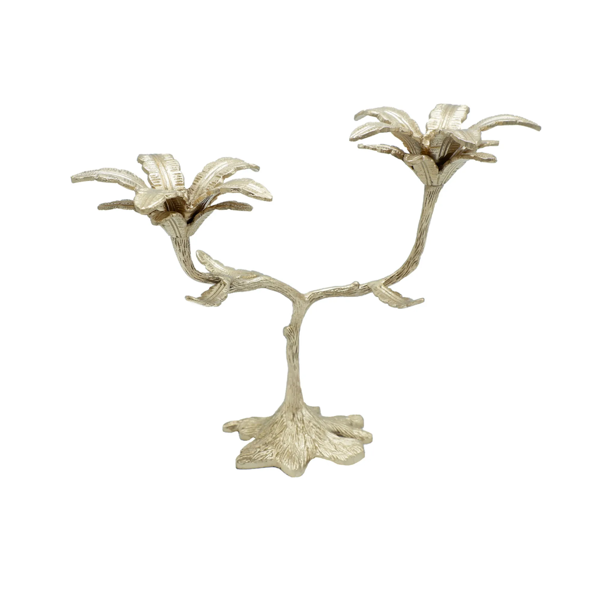 Doing Goods Golden Brown Palash Candle Holder