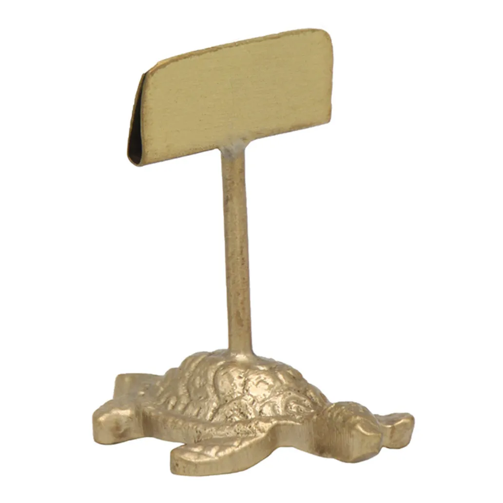 Doing Goods Golden Brown Turtle Card Holder