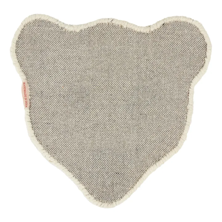 Tapis tête de d'ours polaire en laine Kasbah | Blanc cassé- Image produit n°2
