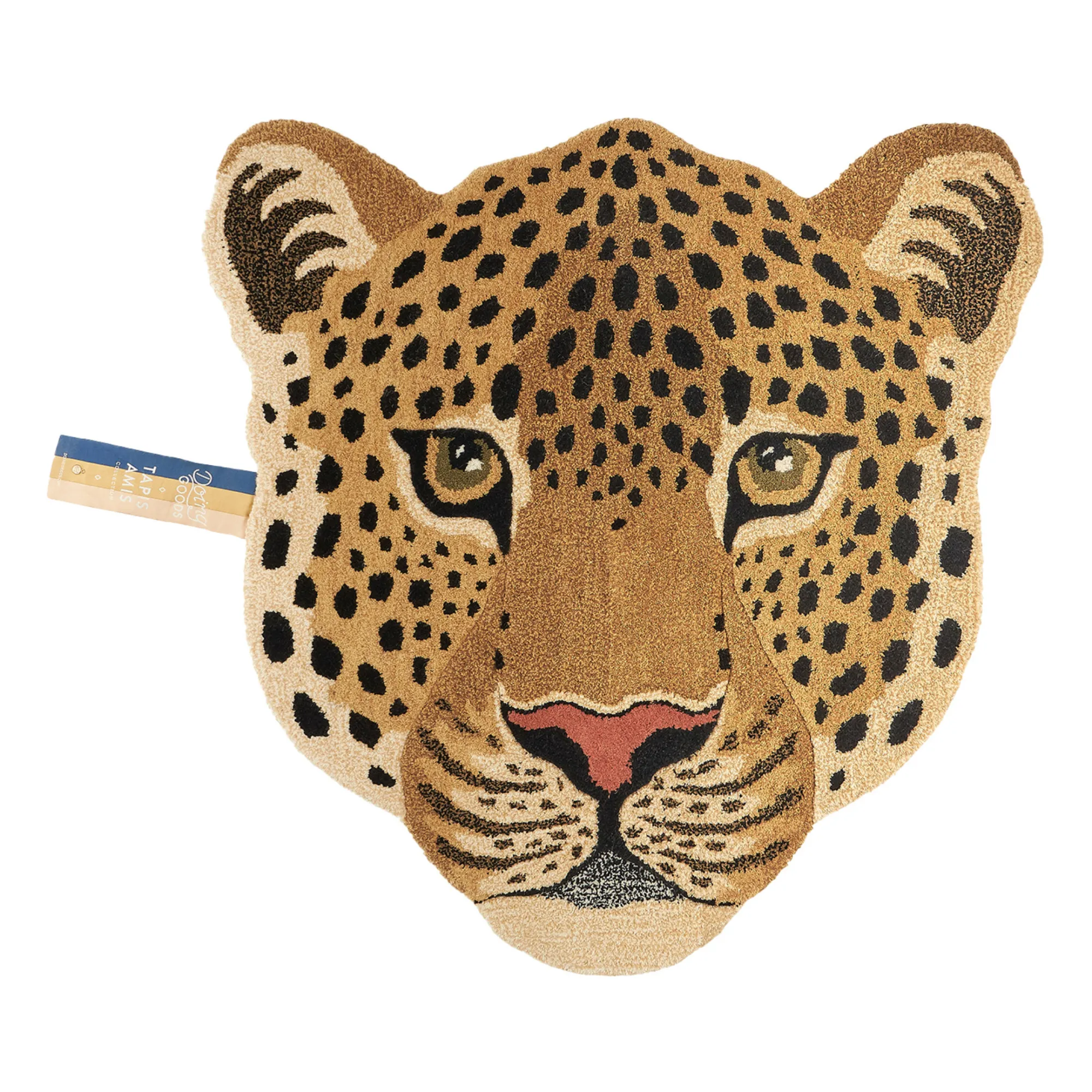 Doing Goods Brown Himani Leopard Head Rug