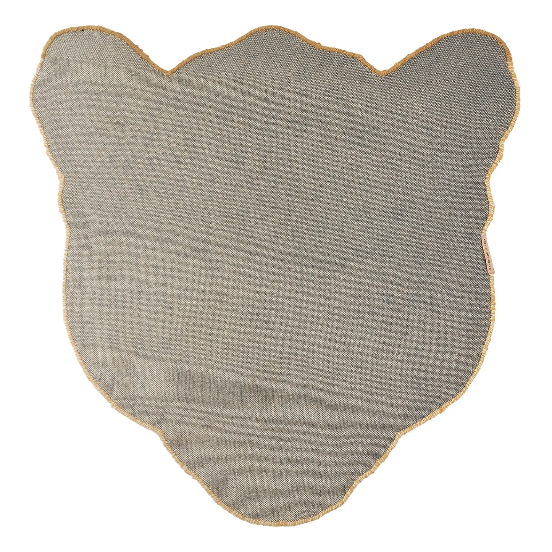 Tapis tête de léopard en laine Himani  | Marron- Image produit n°3