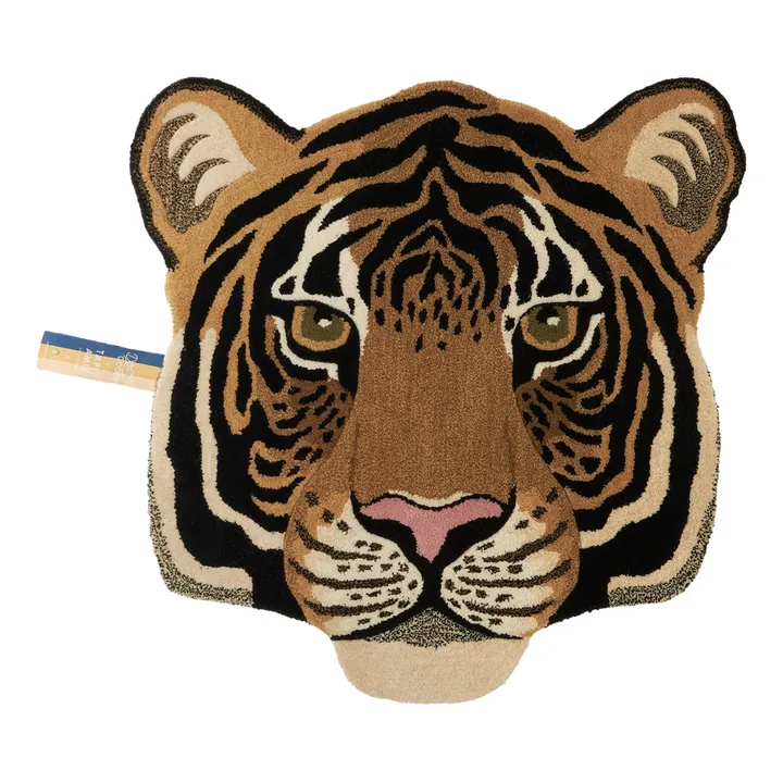 Tappeto a testa di tigre, modello: Rajah | Sabbia- Immagine del prodotto n°0