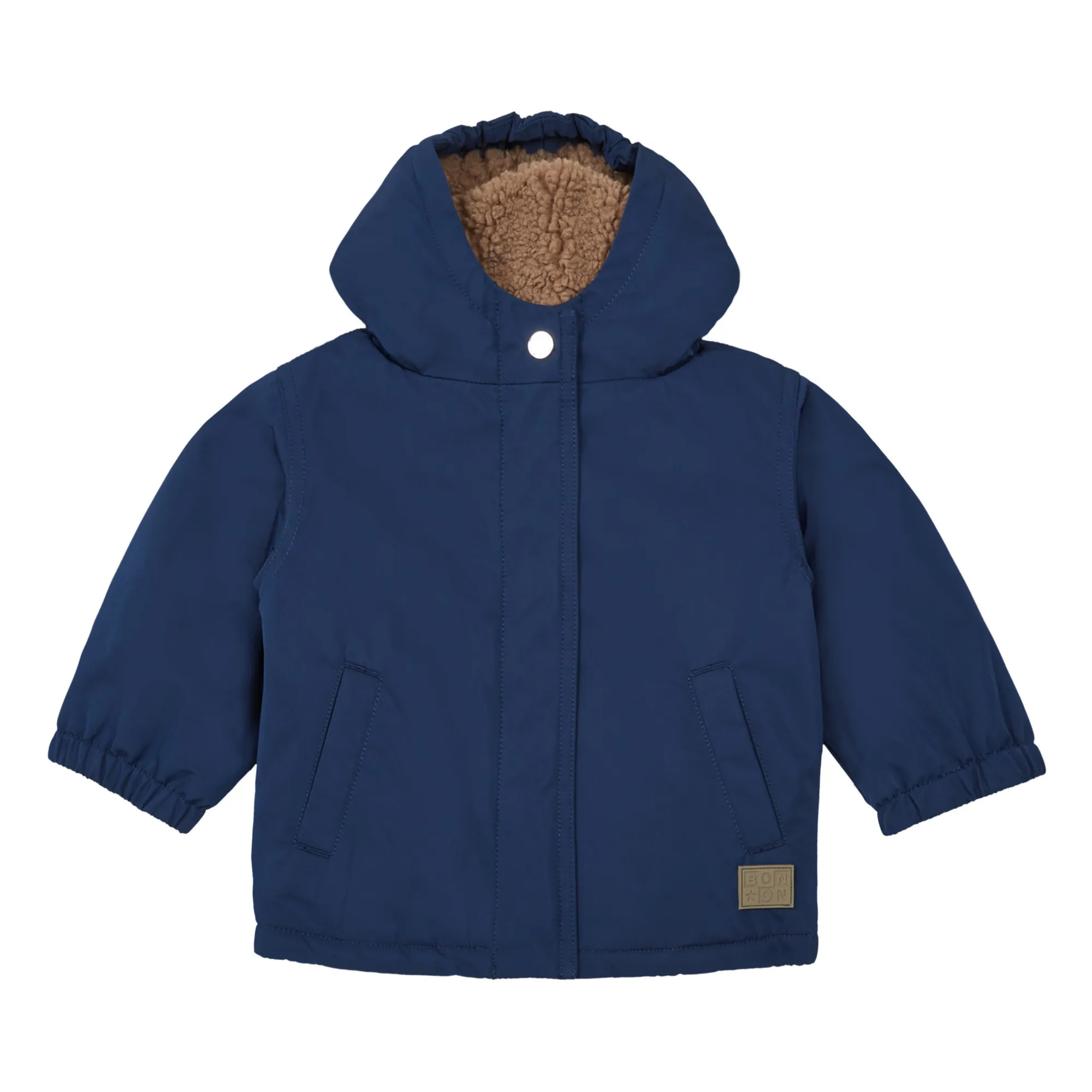 Bonton Navy Blue Dako Sherpa-Lined Parka