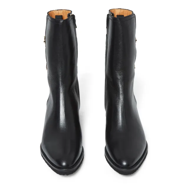 Bottines 45MM Cuir | Noir