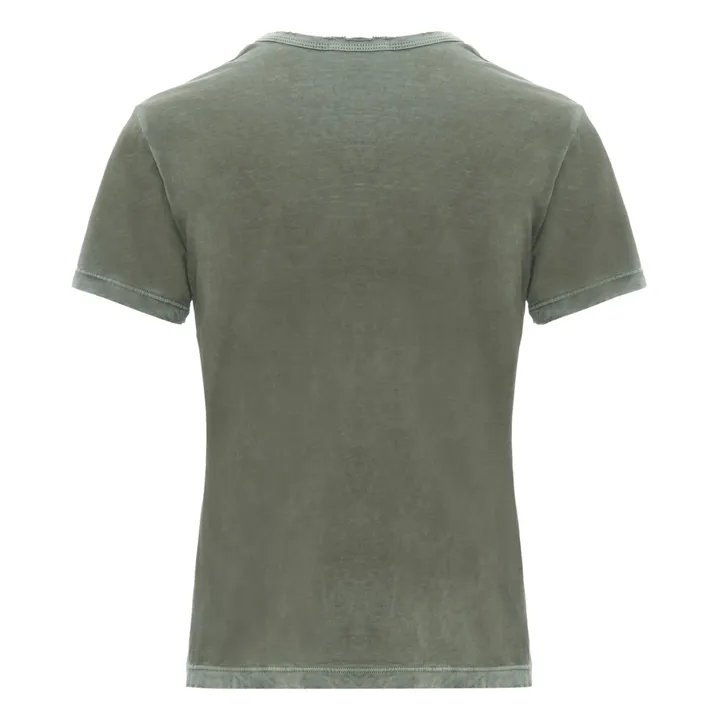 T-shirt Standard Col V | Taupe- Image produit n°4
